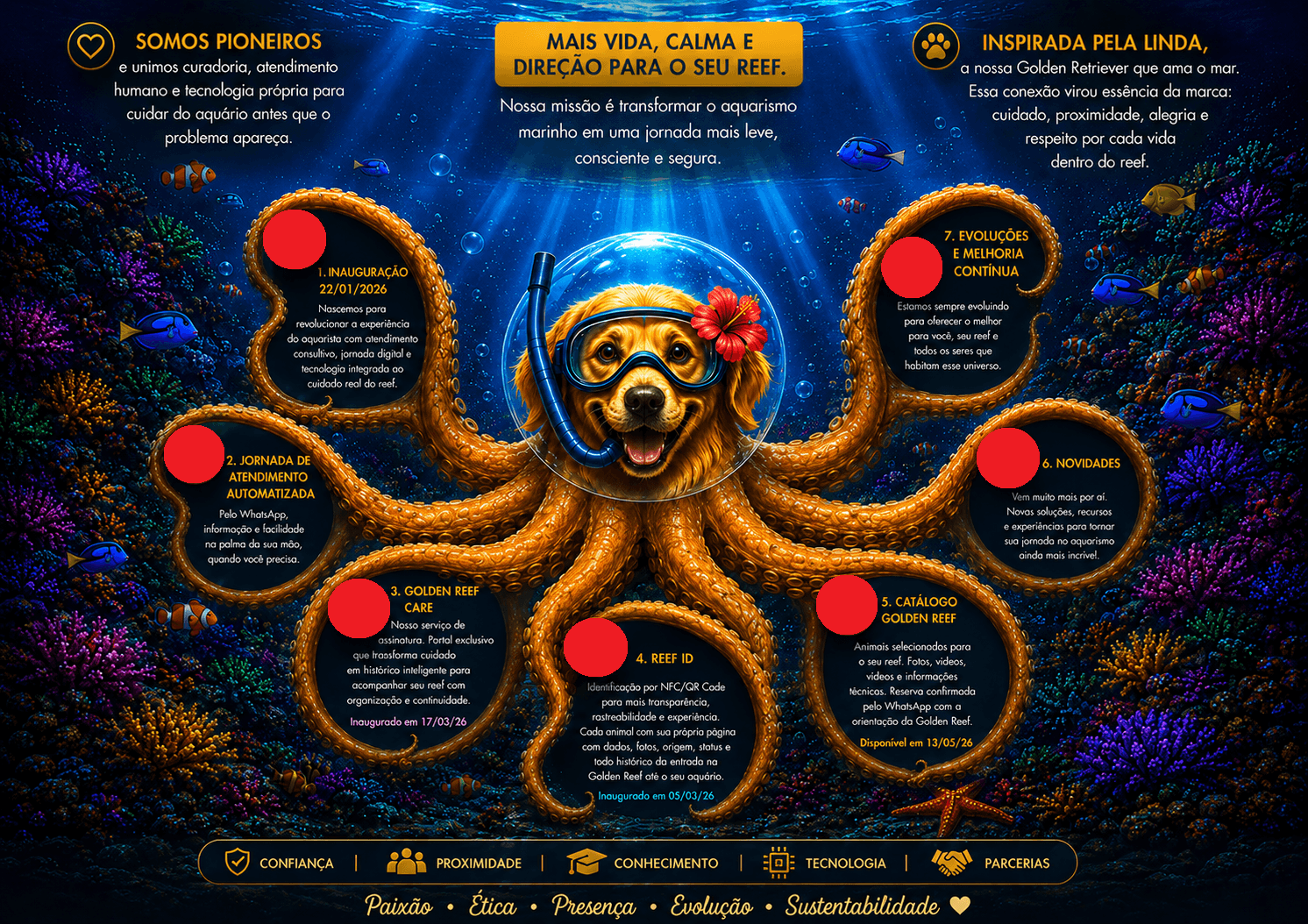 Jornada interativa Golden Reef